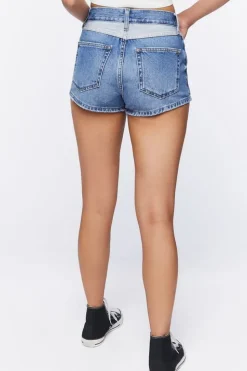 Reworked High-Rise Denim Shorts
