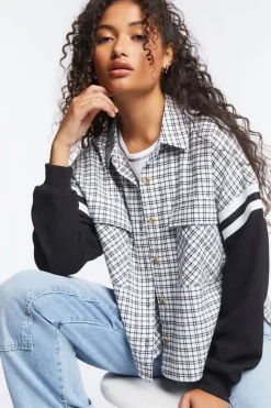 Reworked Plaid Combo Flannel Shirt