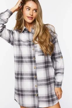 Reworked Plaid Shirt Dress