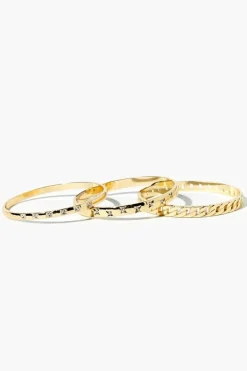 Rhinestone Bangle Bracelet Set