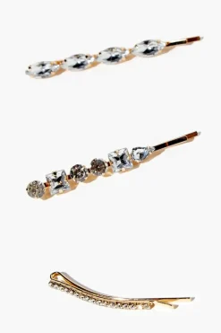 Rhinestone Bobby Pin Set