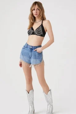 Rhinestone Body Chain Bralette