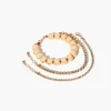 Rhinestone Box Chain Bracelet Set