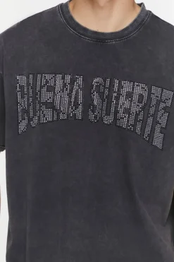 Rhinestone Buena Suerte Graphic Tee