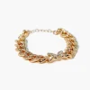 Rhinestone Butterfly Chain Bracelet