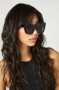 Rhinestone Car-Eye Sunglasses