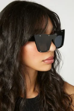 Rhinestone Car-Eye Sunglasses