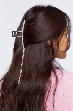 Rhinestone Chain Claw Hair Clip
