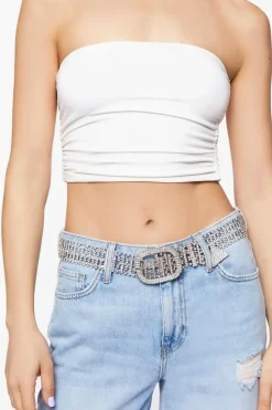 Rhinestone Chainmail Buckle Belt