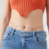 Rhinestone Cherry Charm Belly Chain