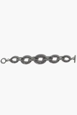 Rhinestone Chunky Cable Chain Bracelet