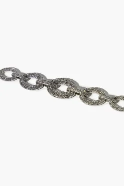 Rhinestone Chunky Cable Chain Bracelet