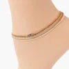 Rhinestone Eye Anklet Set