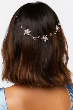 Rhinestone Flower Head Chain