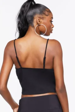 Rhinestone Heart Ladder Cutout Cami