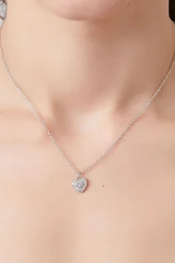Rhinestone Heart Necklace