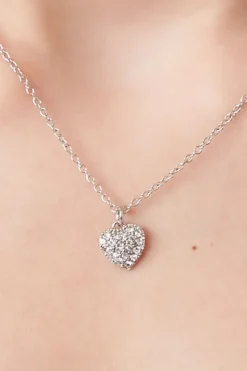 Rhinestone Heart Necklace