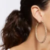 Rhinestone Hoop Earrings