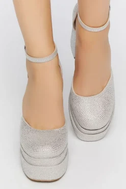 Rhinestone Platform Heels