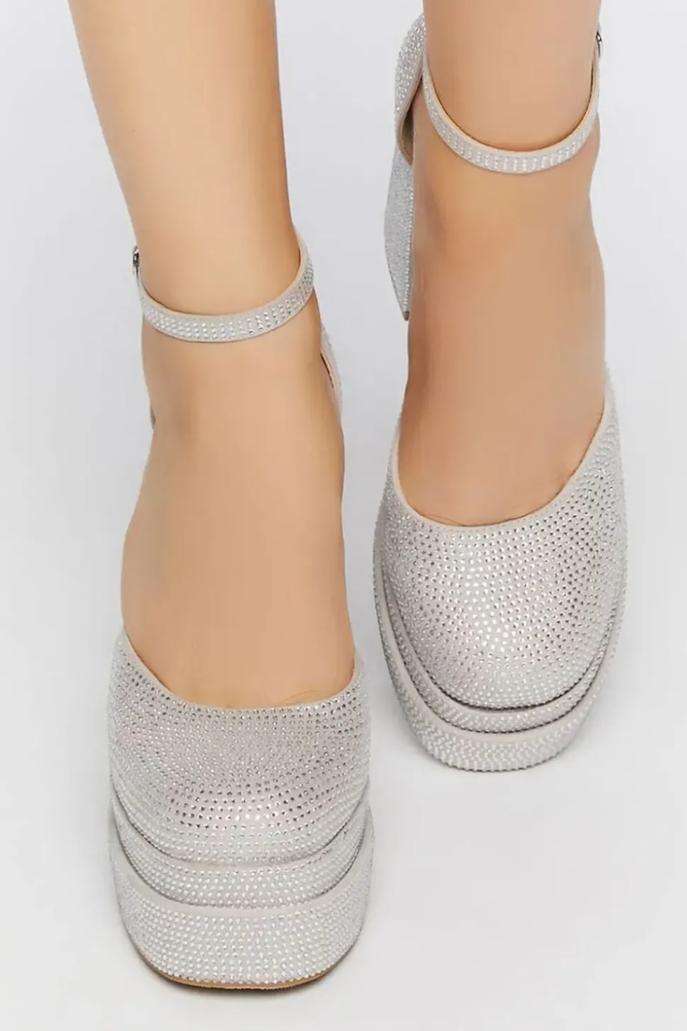 Rhinestone Platform Heels