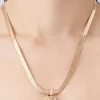 Rhinestone Snake Pendant Necklace