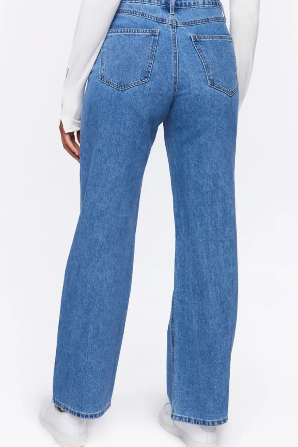 Rhinestone Split-Knee 90S-Fit Jeans
