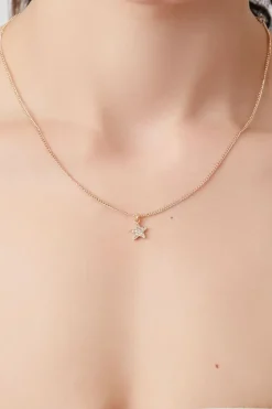 Rhinestone Star Charm Necklace