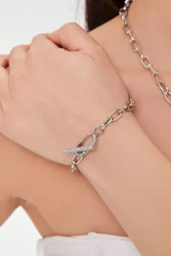 Rhinestone Toggle-Clasp Jewelry Set
