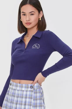 Ribbed Beverly Hills Graphic Top