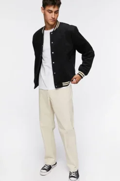 Ribbed Bomber Jacket