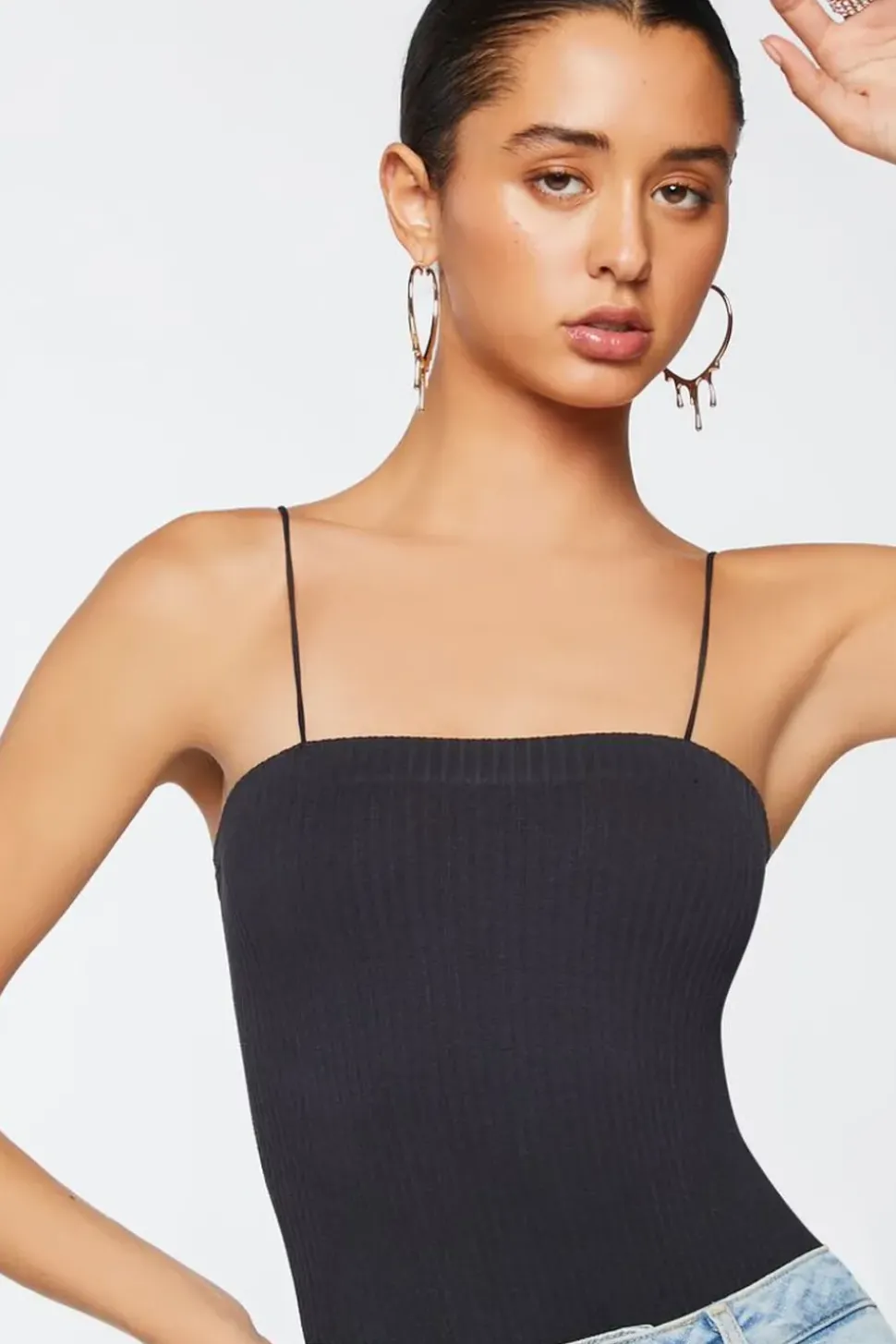 Ribbed Cami Bodysuit