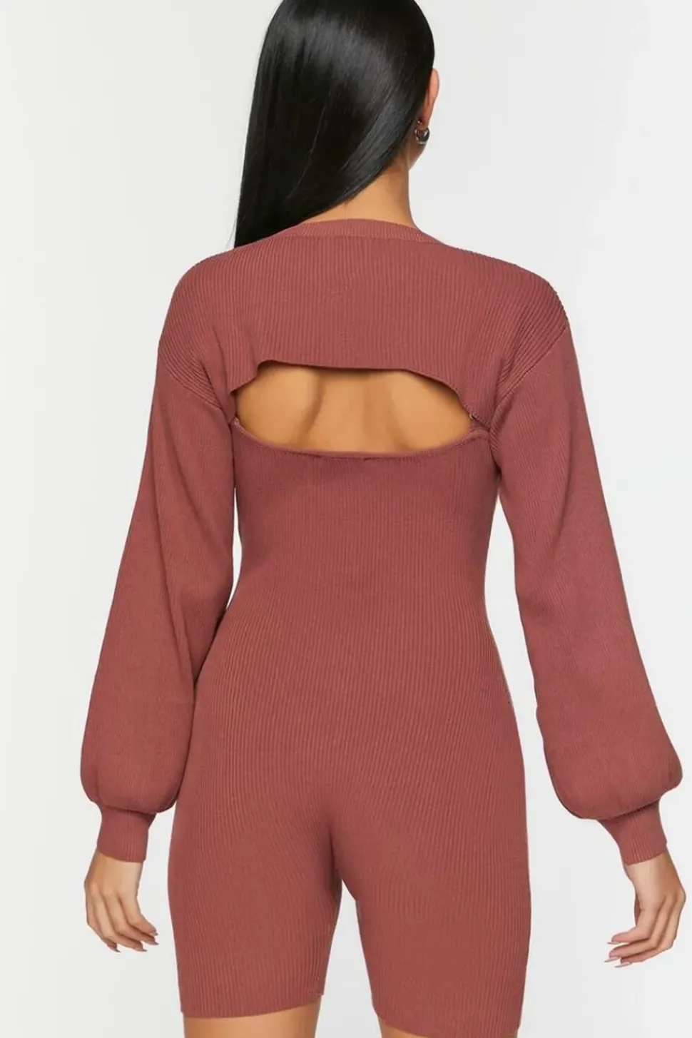 Ribbed Cami Romper & Bolero Set
