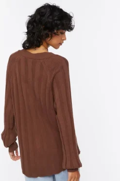 Ribbed Cardigan Sweater