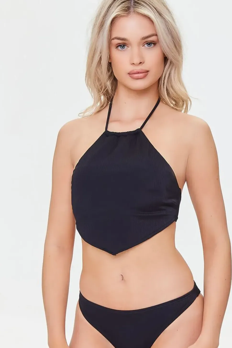 Ribbed Cheeky Bikini Bottoms