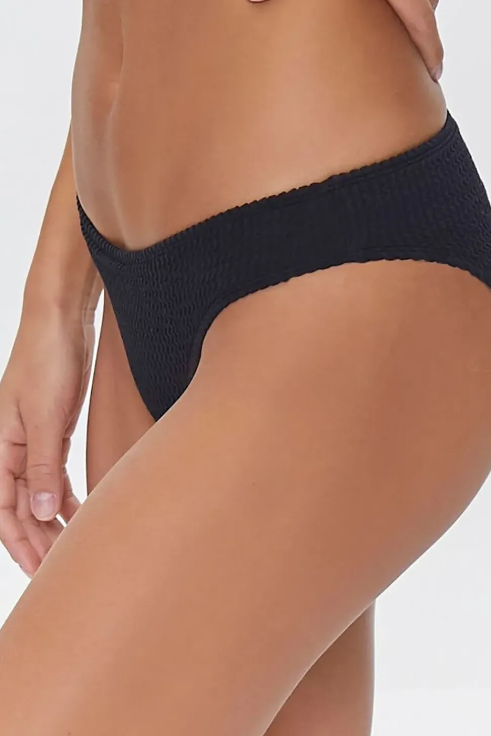Ribbed Cheeky Bikini Bottoms