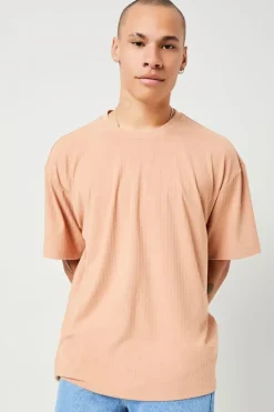 Ribbed Crew Neck Tee