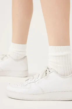 Ribbed Crew Socks
