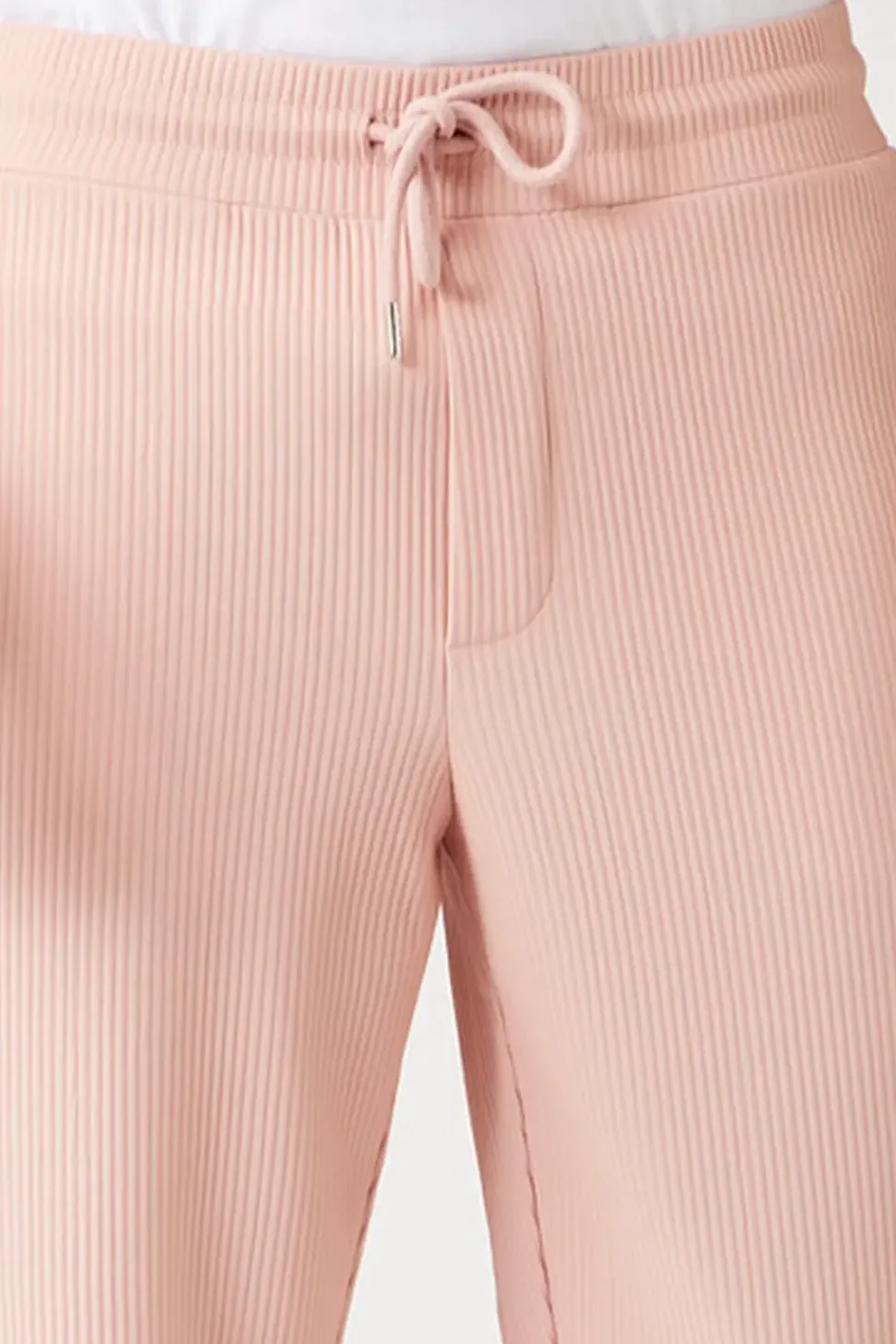 Ribbed Drawstring Pants