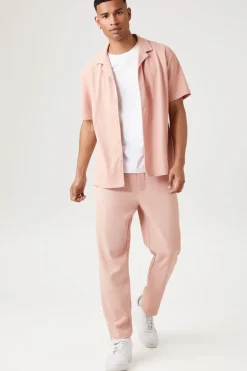 Ribbed Drawstring Pants