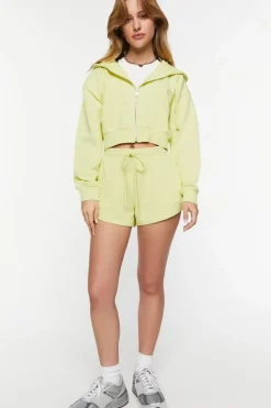 Ribbed Drawstring Shorts