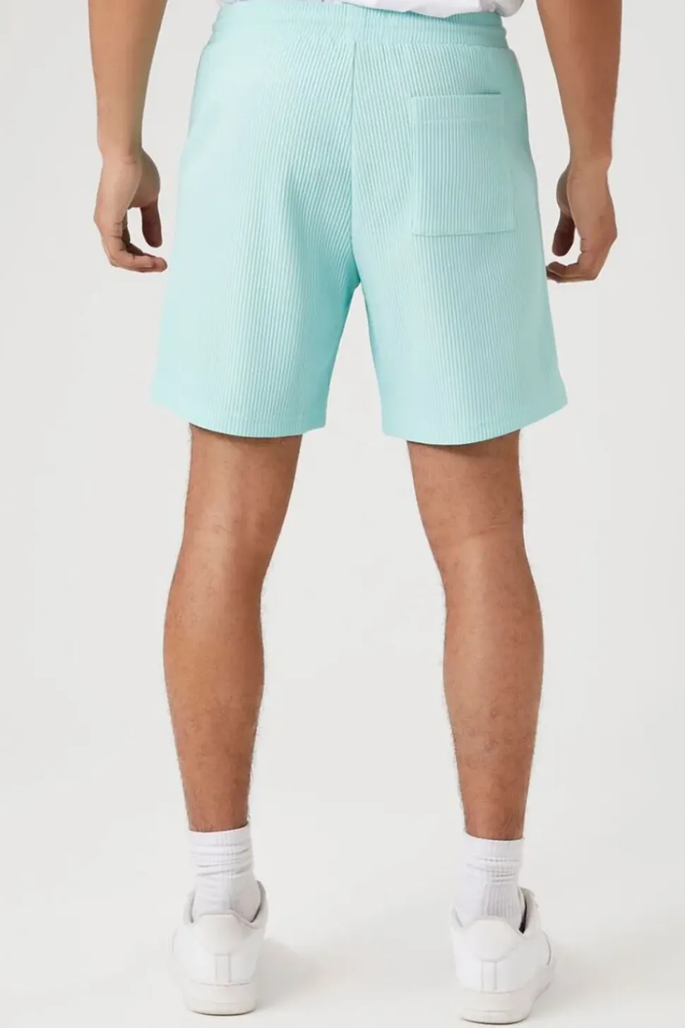 Ribbed Drawstring Shorts