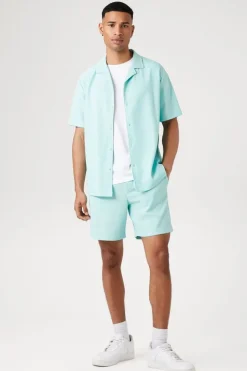 Ribbed Drawstring Shorts