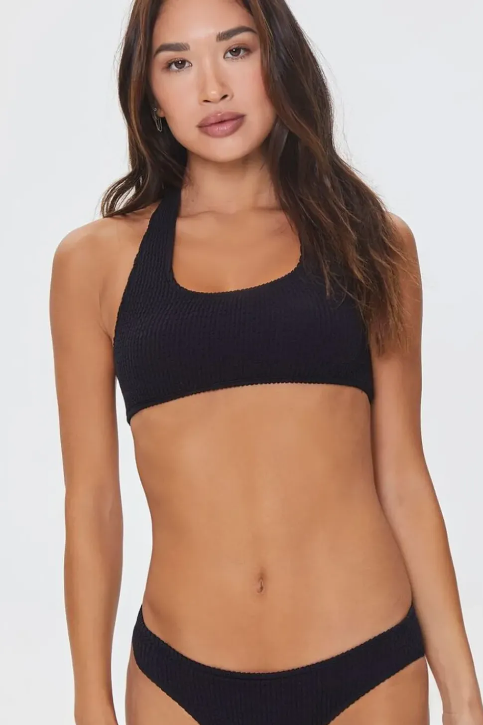 Ribbed Halter Bikini Top