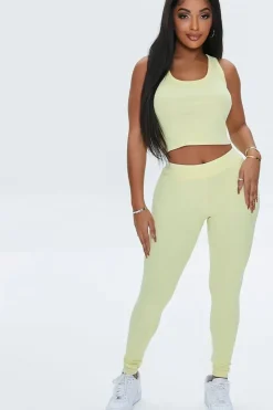 Ribbed High-Rise Leggings