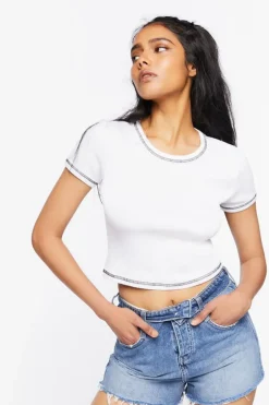 Ribbed Knit Baby Tee