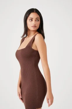 Ribbed Knit Bodycon Mini Dress