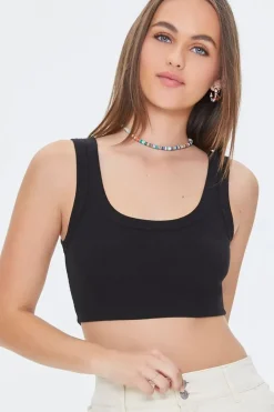 Ribbed Knit Crop Top