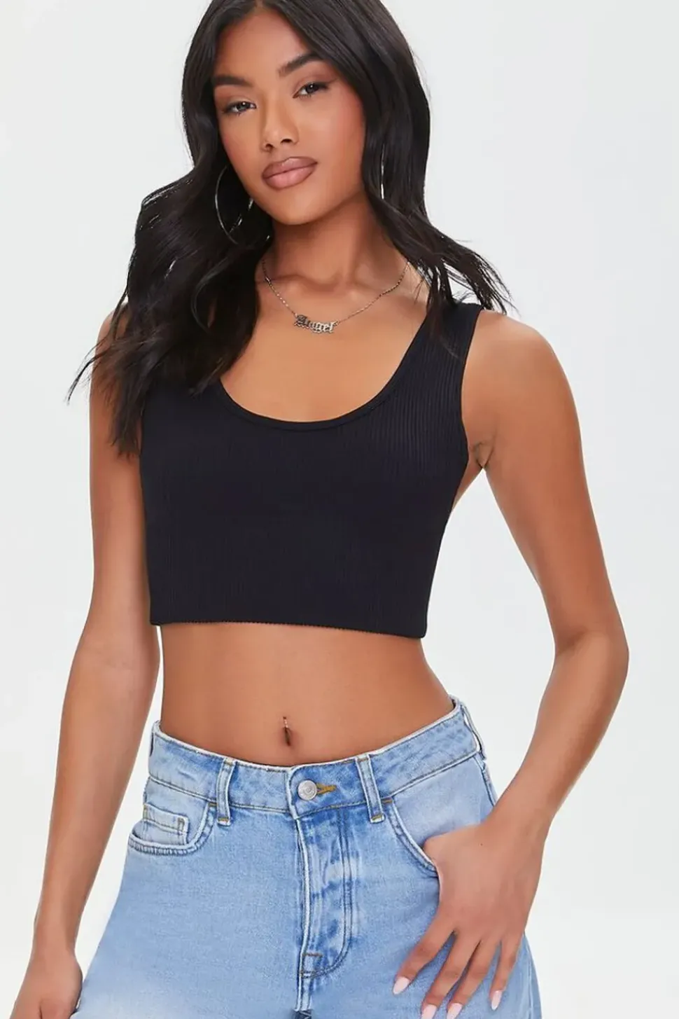 Ribbed Knit Crop Top