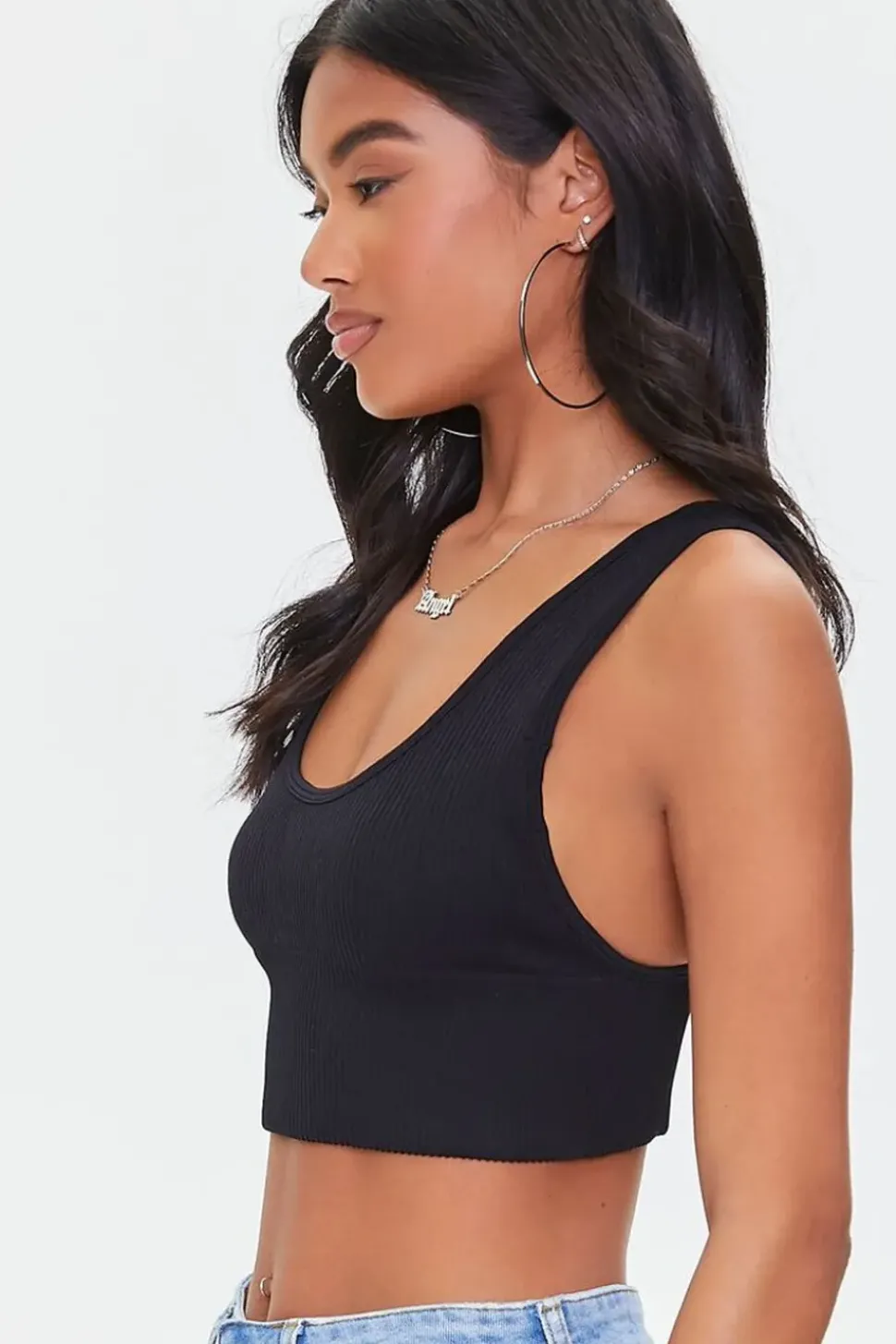 Ribbed Knit Crop Top