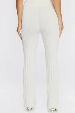 Ribbed Knit Flare Pants